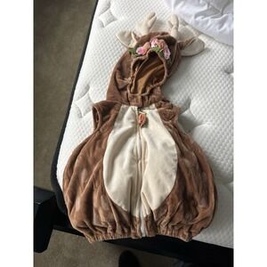 Going Wild Baby Girl's Baby Deer Halloween Costume Soft Plush Velour 3 Mo